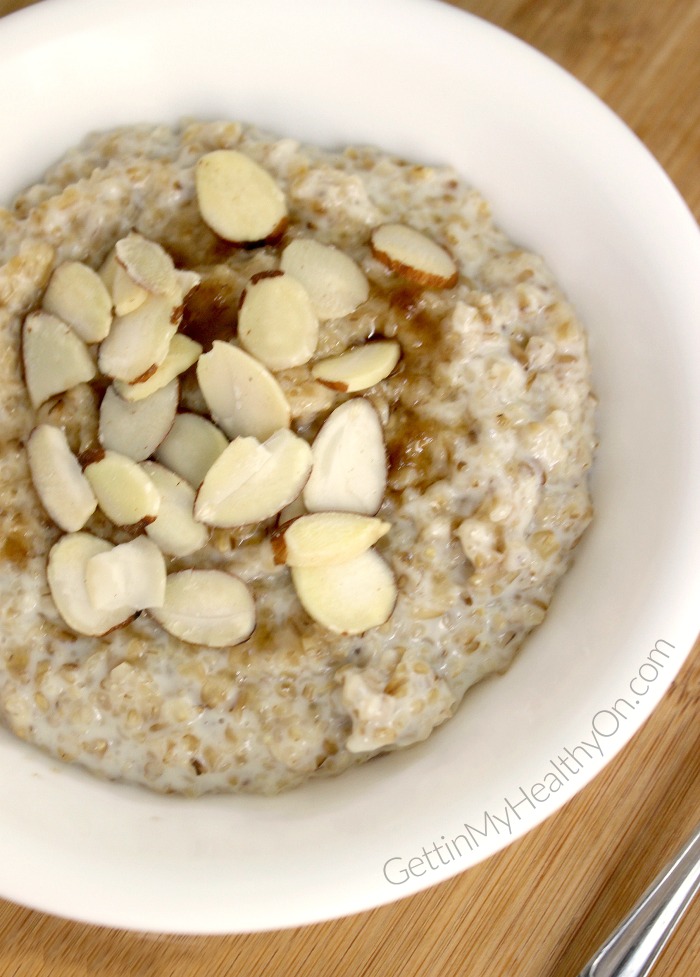 Vanilla Almond Steel Cut Oatmeal