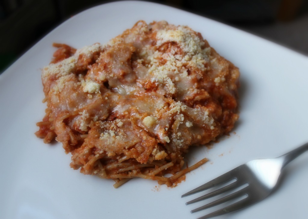 Cheesy Baked Spaghetti1