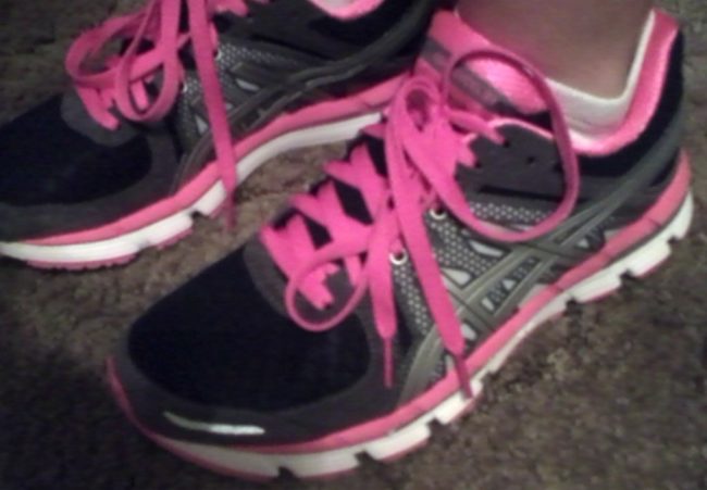 breaking in new running shoes