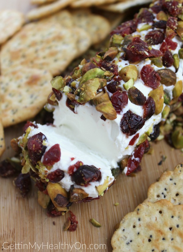 Cranberry Pistachio Goat Cheese Log