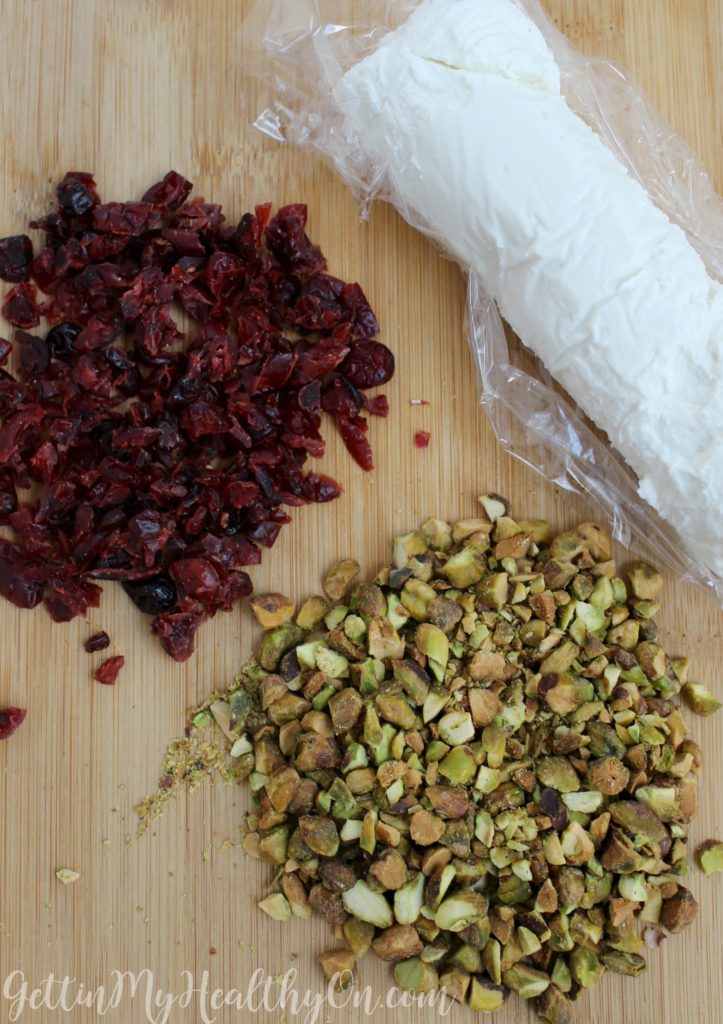 Goat Cheese with Cranberries and Pistachios