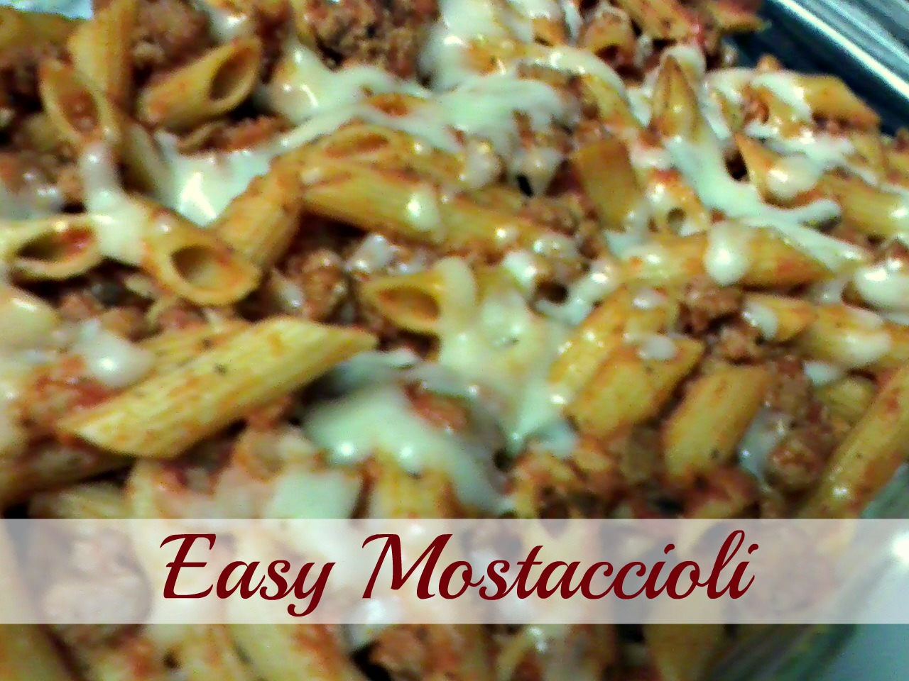 Easy Mostaccioli