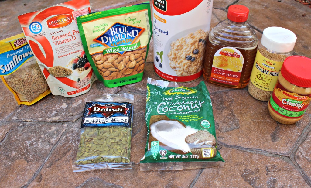 Nut and Seed Granola Bars Ingredients