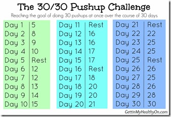 The 30-30 Pushup Challenge