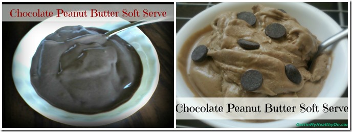 chocolate pb soft serve before and after
