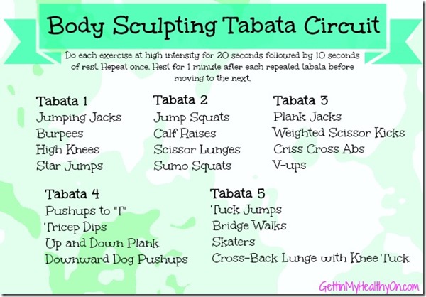 Full body tabata workout best sale at home