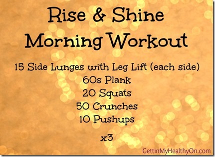 Rise and Shine Morning Workout thumb 30 Day Plank Challenge Recap