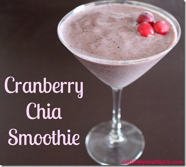 Cranberry Chia Smoothie