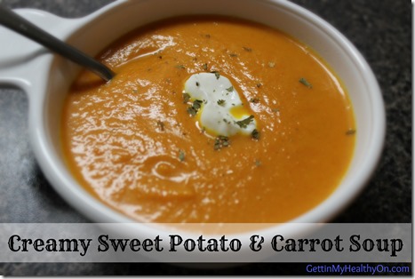 Creamy Sweet Potato and Carrot Soup