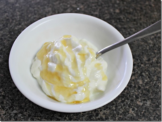 Greek yogurt with honey