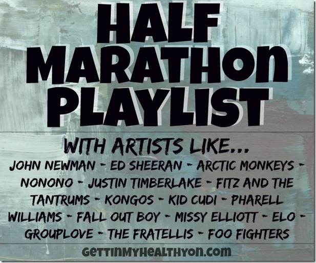 Half Marathon Playlist, running music, workout music