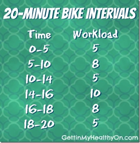 20 Minute Bike Intervals