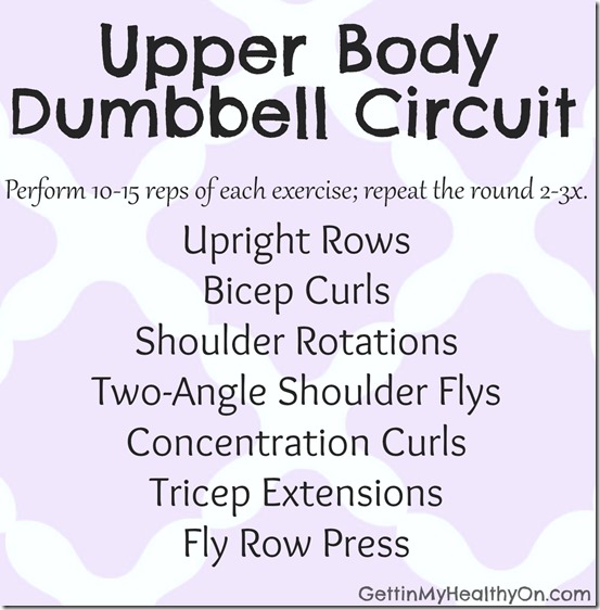 Upper Body Dumbbell Circuit