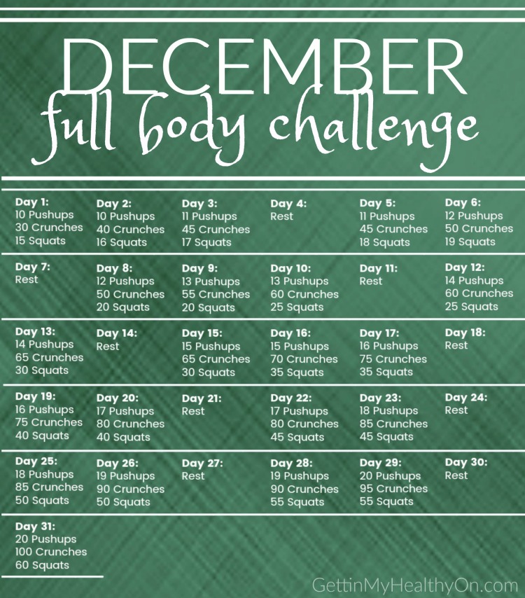 Daily workout 2024 challenge ideas