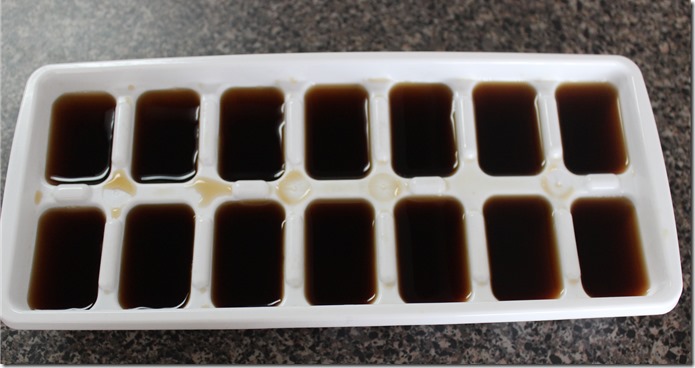 Freeze Coffee in Ice Cube Trays