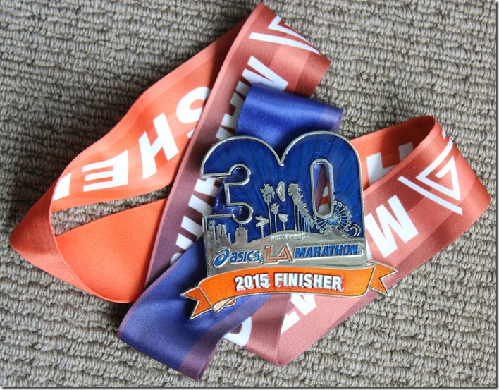 ASICS LA Marathon 30th Anniversary Medal