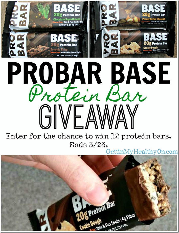 PROBAR Protein Bar Giveaway