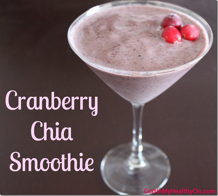 Cranberry Chia Smoothie