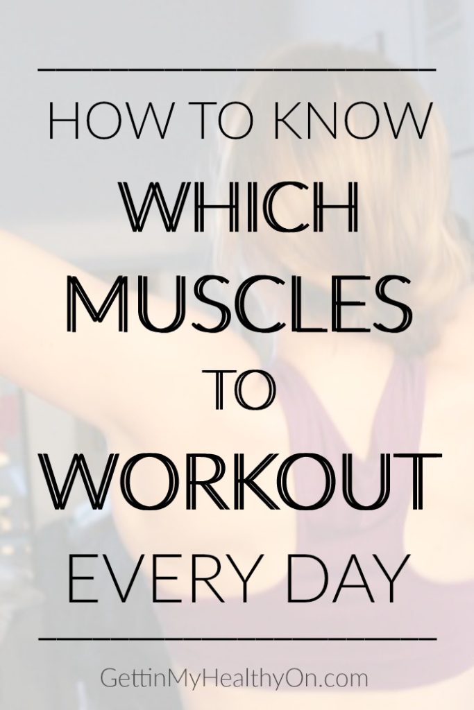 How to Know Which Muscles to Work Out Each Day