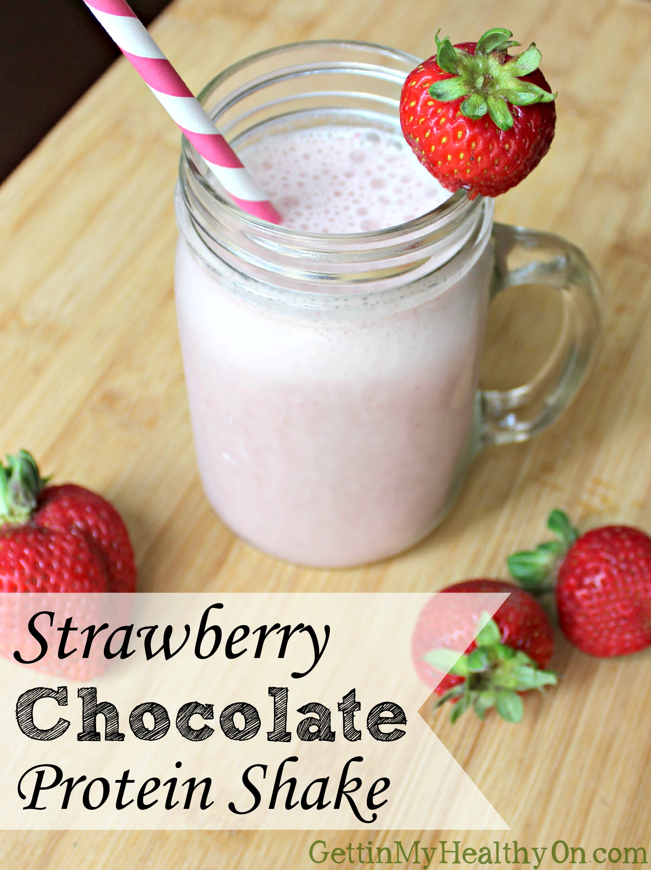 Double Chocolate Covered Strawberry Protein Shake