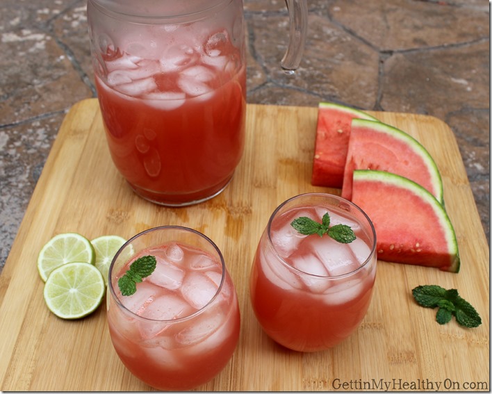 Watermelon Champagne Cocktail