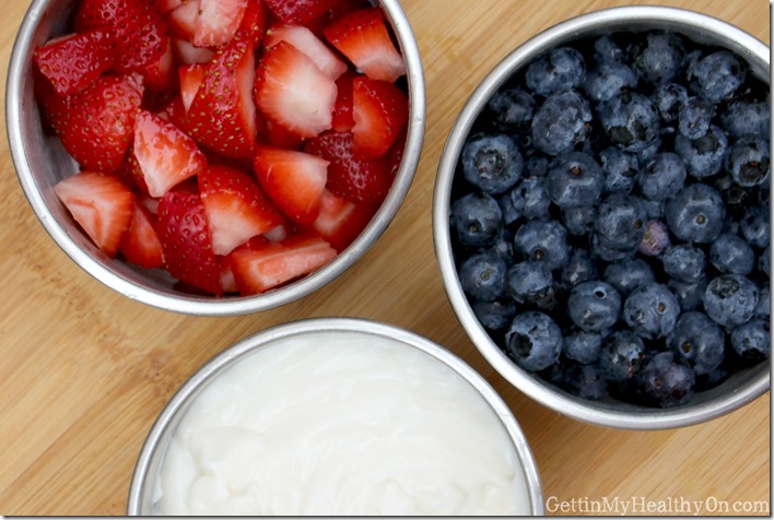 Blueberries, Strawberries, and Greek Yogurt