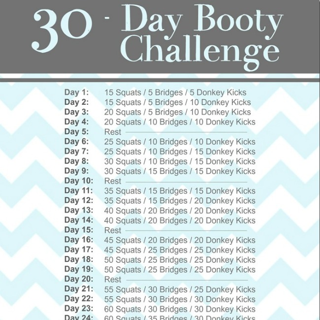 30 day glute challenge