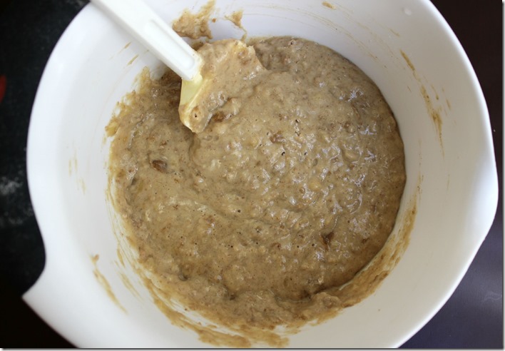 Banana Bran Muffin Batter