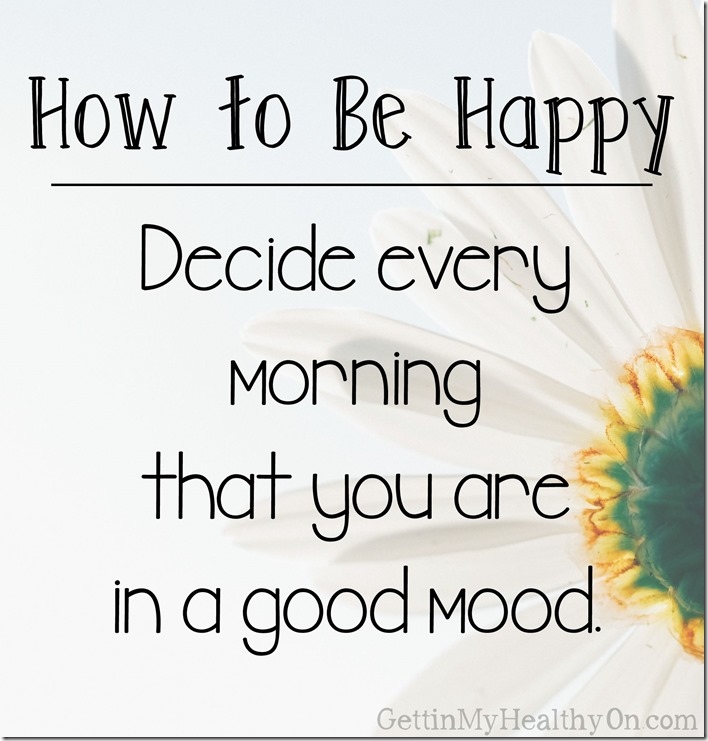 How to Be Happy