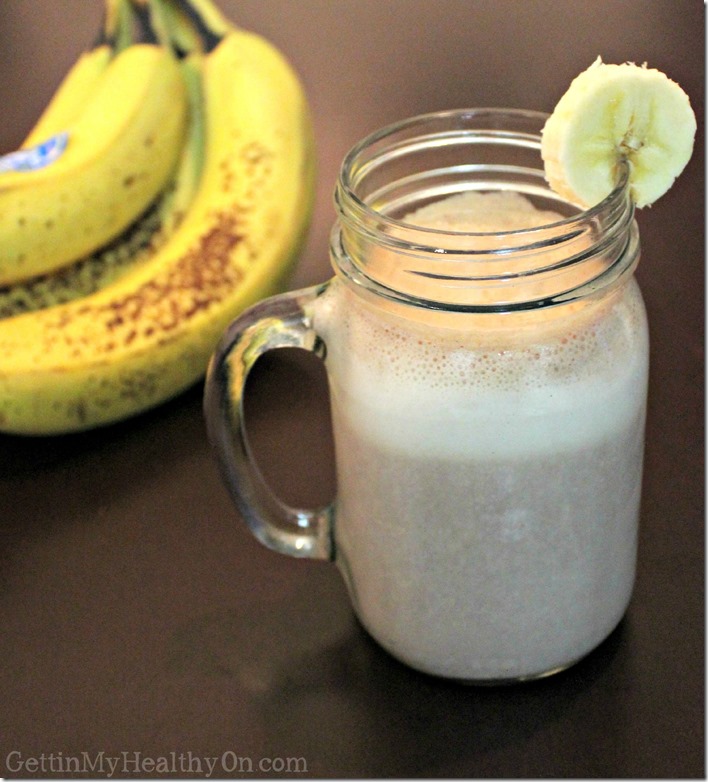 Chocolate Peanut Butter Banana Protein Smoothie