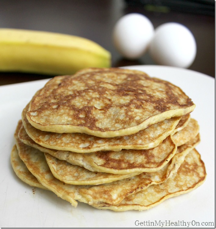 Pancakes Made from Banana and Eggs