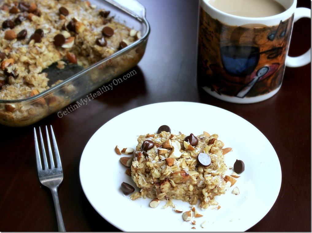 Almond Joy Baked Oatmeal