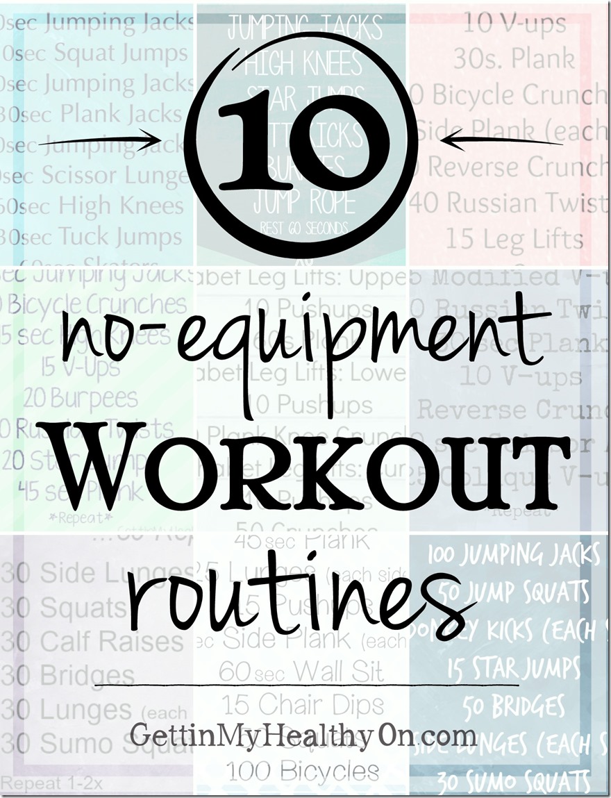 No machine best sale workout plan