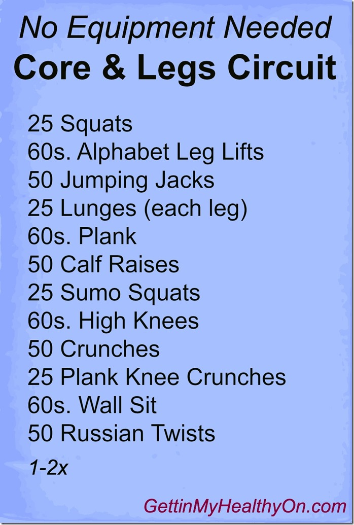 Lower body circuit workout no weights sale