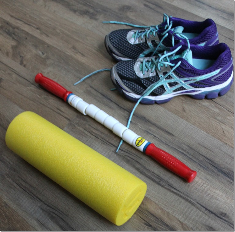 Foam Roller and Athlete Stick