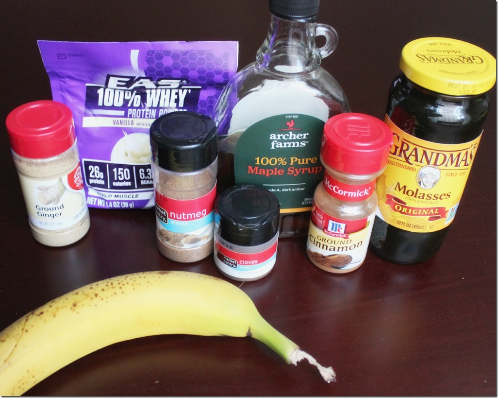 Gingerbread Smoothie Ingredients