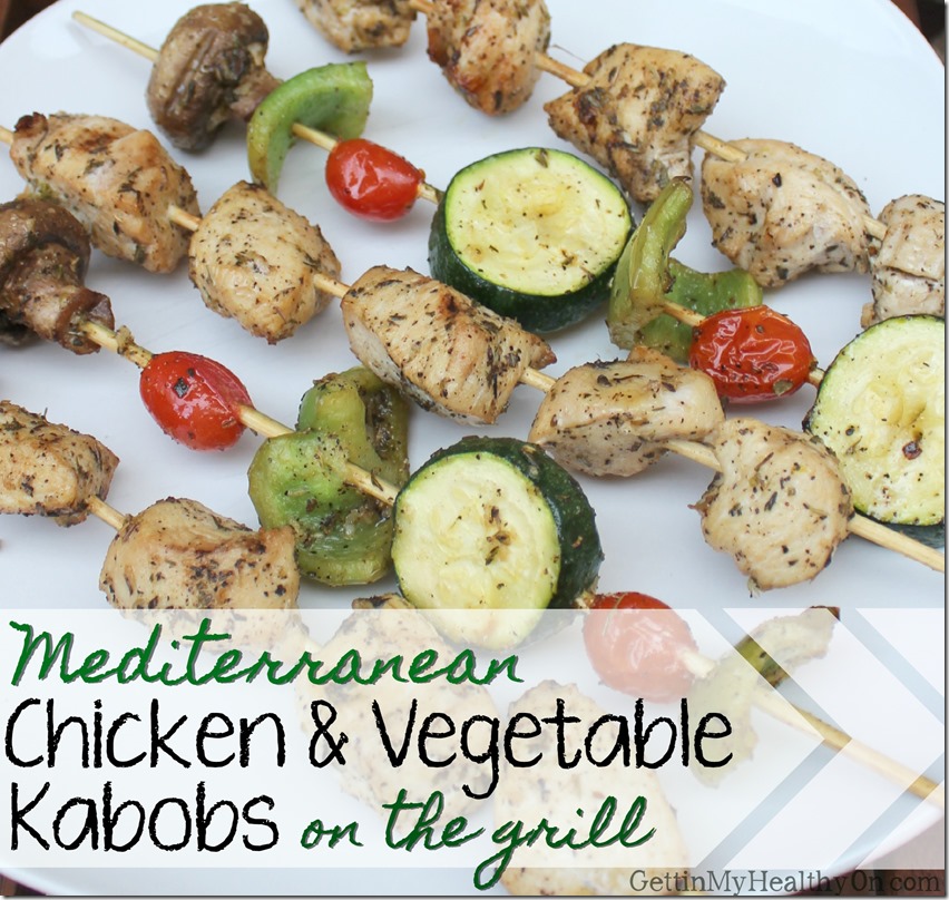 Mediterranean Chicken and Vegetable Kabobs