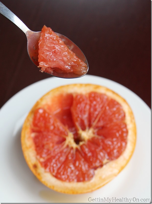 Brown Sugar on Broiled Grapefruit