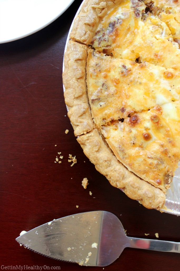 Cheesy Bacon and Ham Quiche