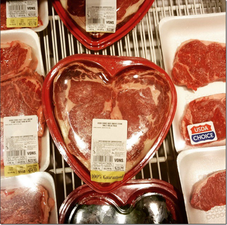 Heart Shaped Steak