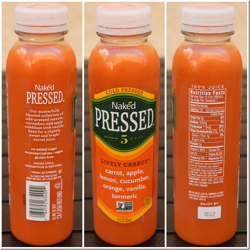 Naked Pressed Lively Carrot Juice