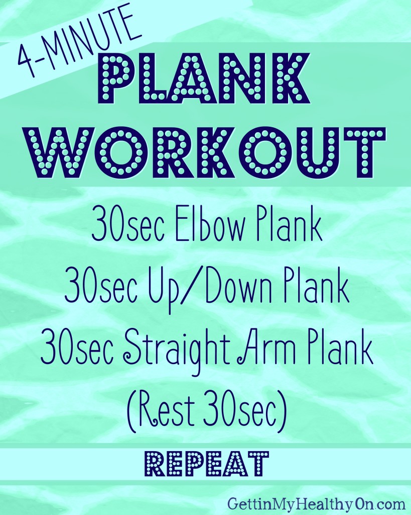 4 Minute Plank Workout