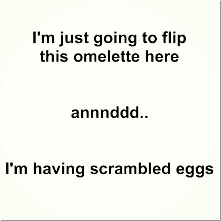 Omelet to Scrambled Eggs