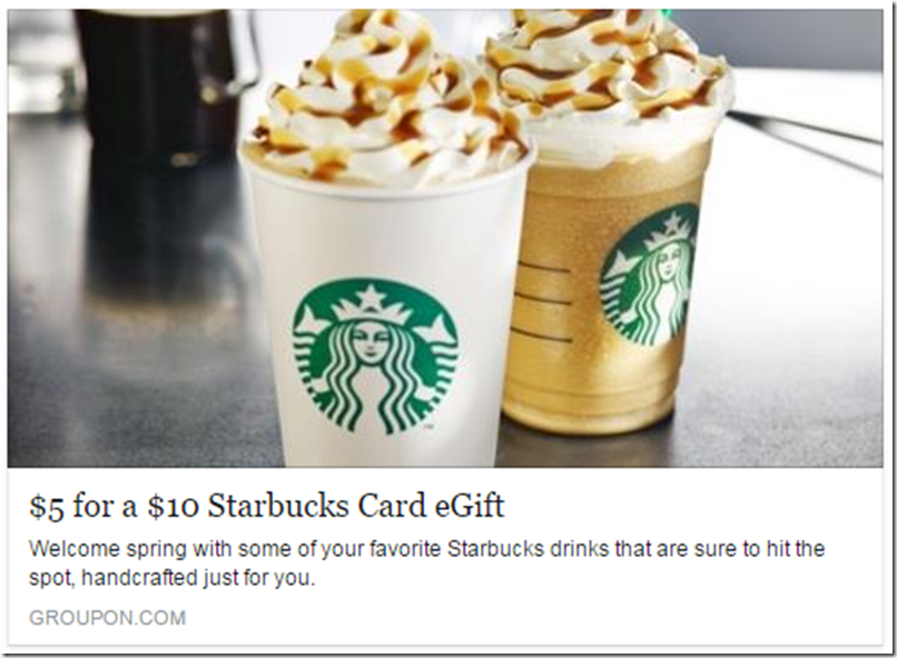 Starbucks GroupOn