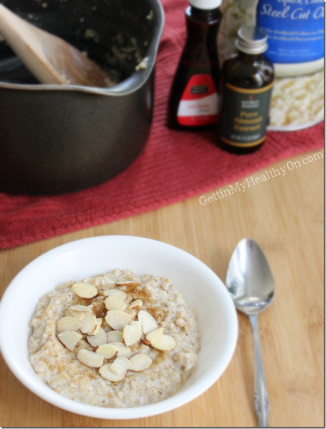 Vanilla and Almond Steel Cut Oatmeal