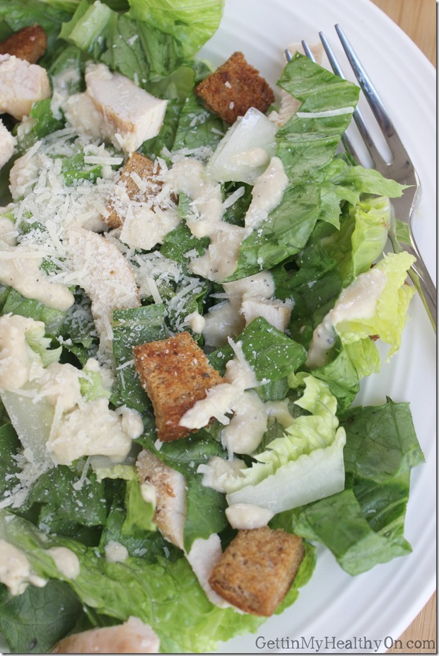 Caesar Salad with Dressing and Croutons