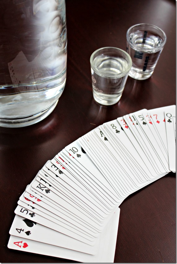 Drinking Card Game Using Water