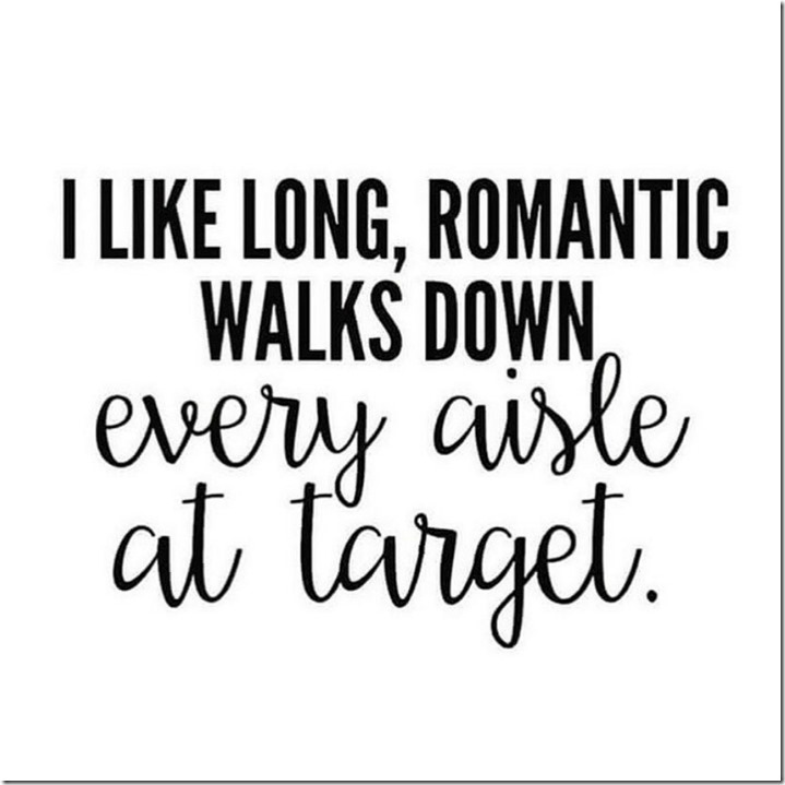 Romantic Walks at Target