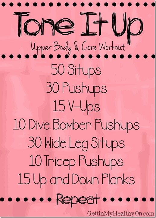 Tone it up upper body workout sale