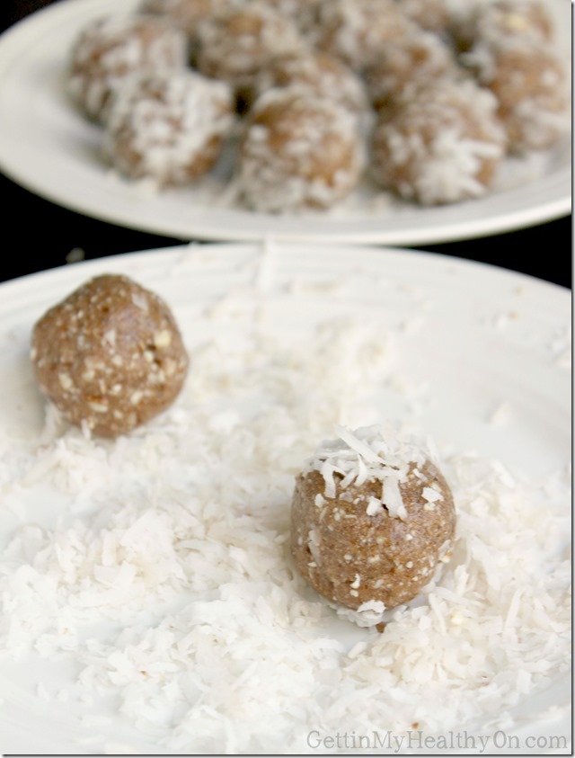 Date Almond Coconut Protein Balls